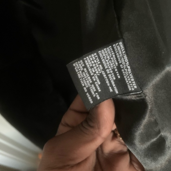 XL/TG Jones New York Black Faux Fur Coat - Picture 5 of 10